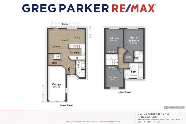 Floorplan of Homely townhouse listing, 30/102-104 Alexander Drive, Highland Park QLD 4211