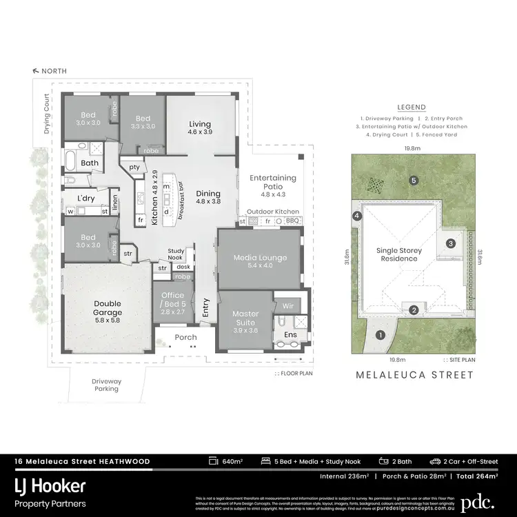 Floorplan of Homely house listing, 16 Melaleuca Street, Heathwood QLD 4110