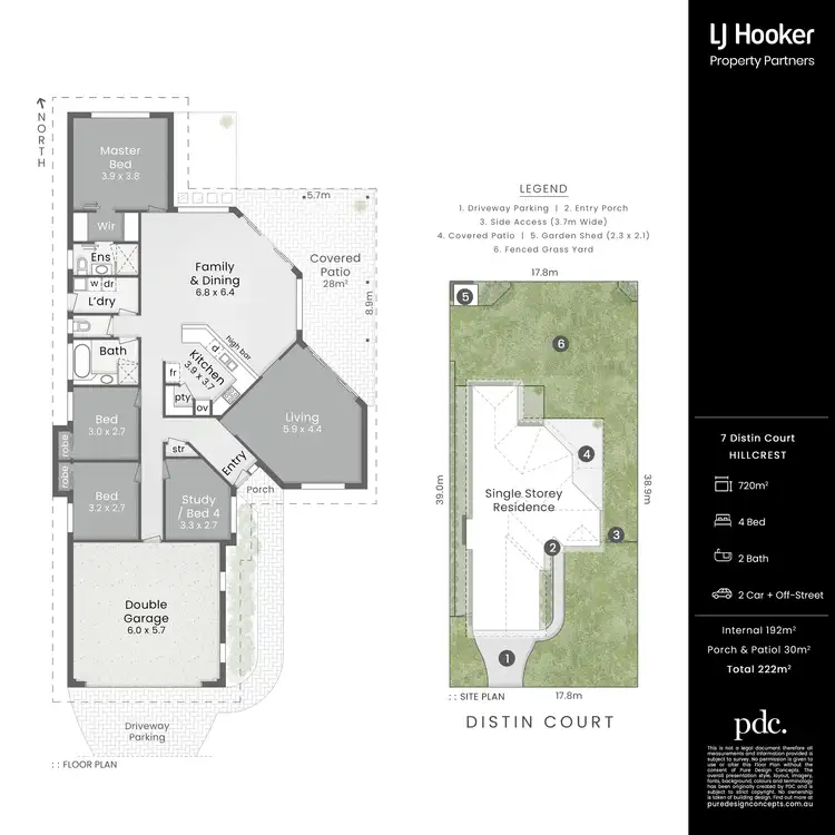 Floorplan of Homely house listing, 7 Distin Court, Hillcrest QLD 4118