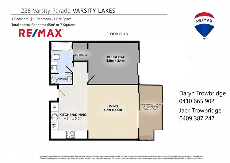 Floorplan of Homely apartment listing, 53/228 Varsity Parade, Varsity Lakes QLD 4227