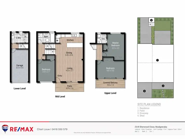 Floorplan of Homely townhouse listing, 23/8-12 Sherwood Close, Mudgeeraba QLD 4213