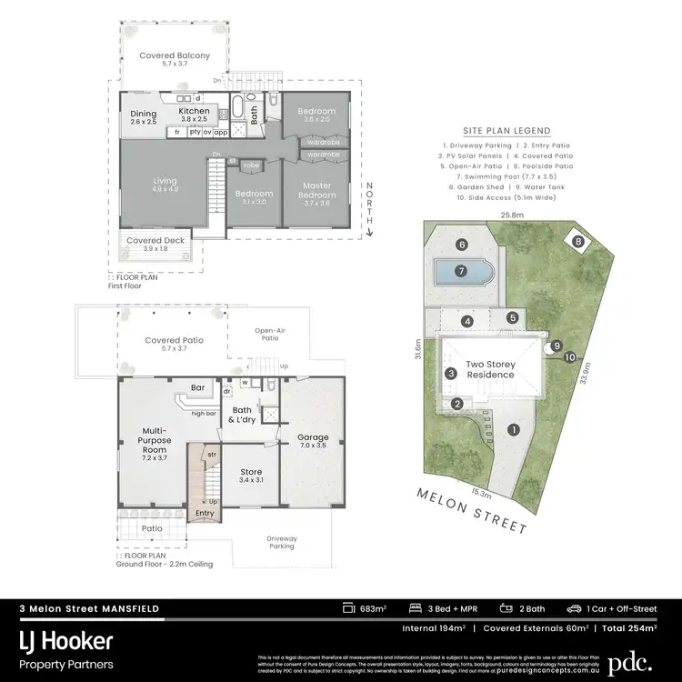 Floorplan of Homely house listing, 3 Melon Street, Mansfield QLD 4122