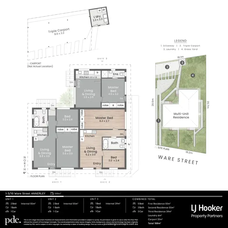Floorplan of Homely block of units listing, 10 Ware Street, Annerley QLD 4103