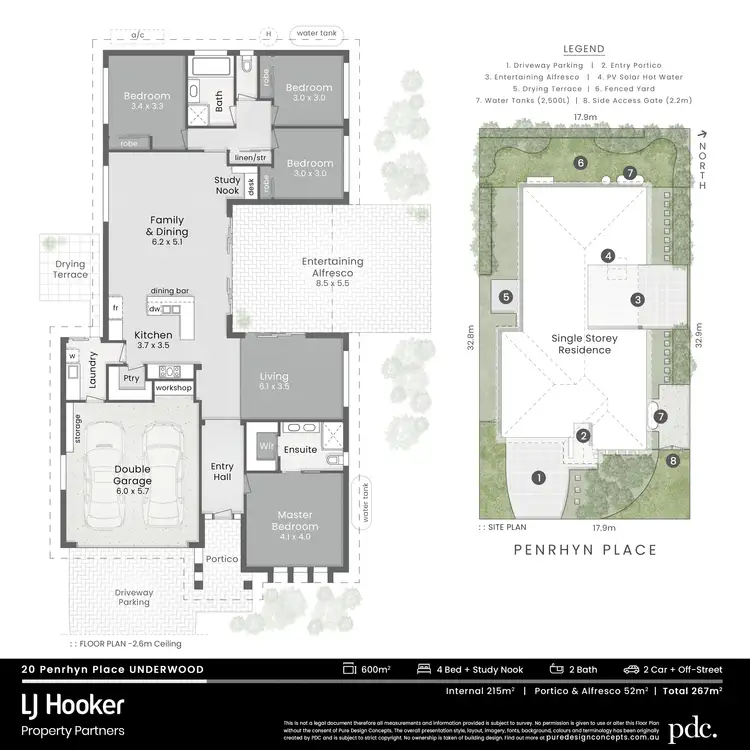 Floorplan of Homely house listing, 20 Penrhyn Place, Underwood QLD 4119
