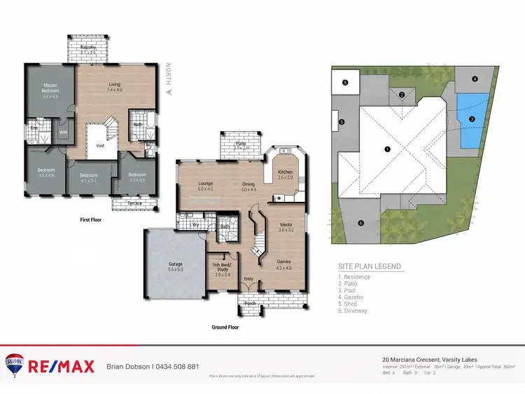 Floorplan of Homely house listing, 20 Marciana Crescent, Varsity Lakes QLD 4227
