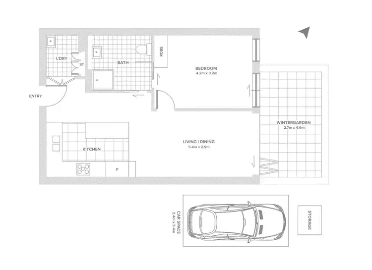 Floorplan of Homely unit listing, Address available on request