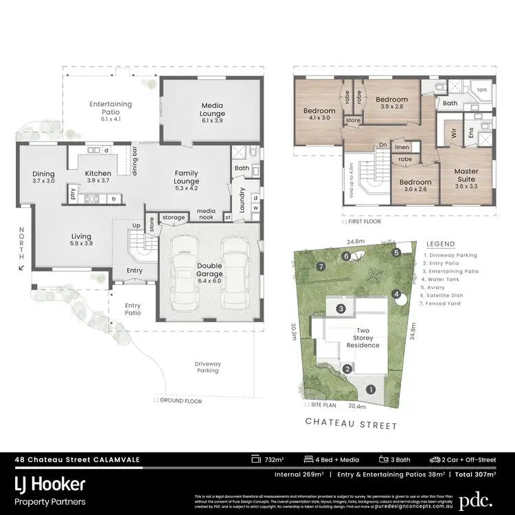 Floorplan of Homely house listing, 48 Chateau Street, Calamvale QLD 4116
