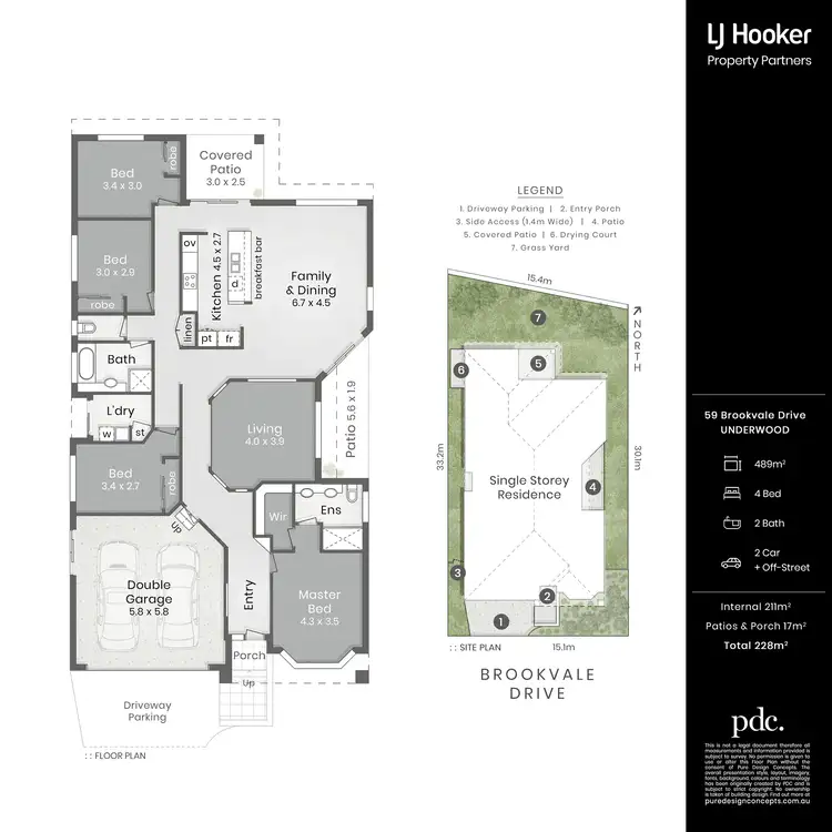 Floorplan of Homely house listing, 59 Brookvale Drive, Underwood QLD 4119