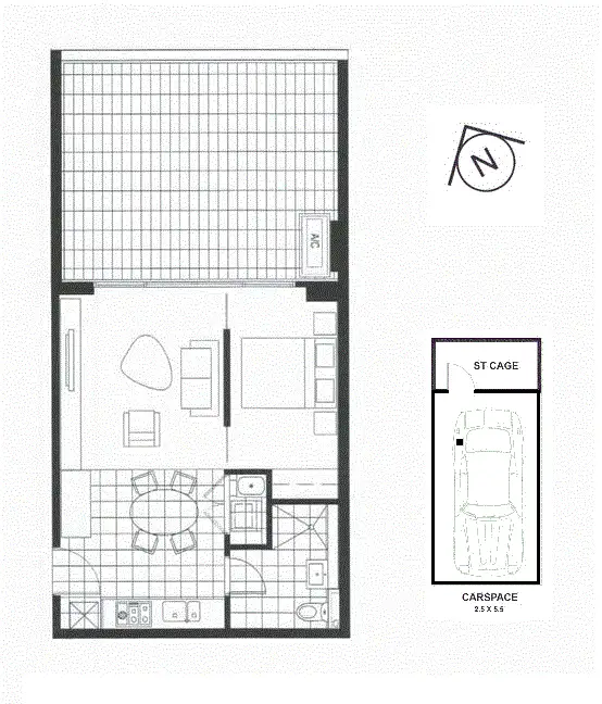 Floorplan of Homely apartment listing, 112/46 Walker Street, Rhodes NSW 2138