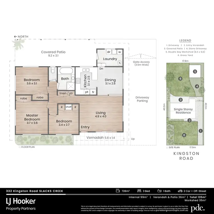 Floorplan of Homely house listing, 332 Kingston Road, Slacks Creek QLD 4127