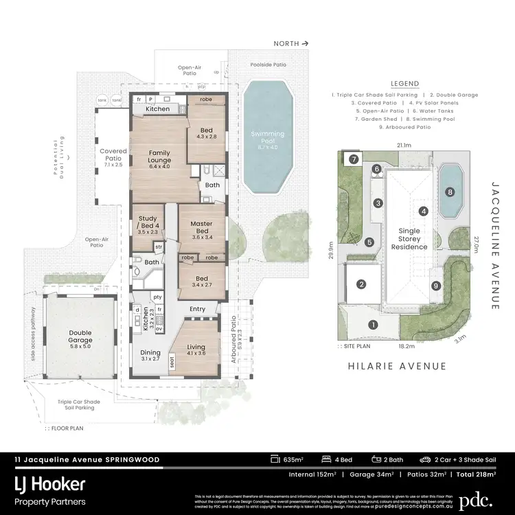 Floorplan of Homely house listing, 11 Jacqueline Avenue, Springwood QLD 4127