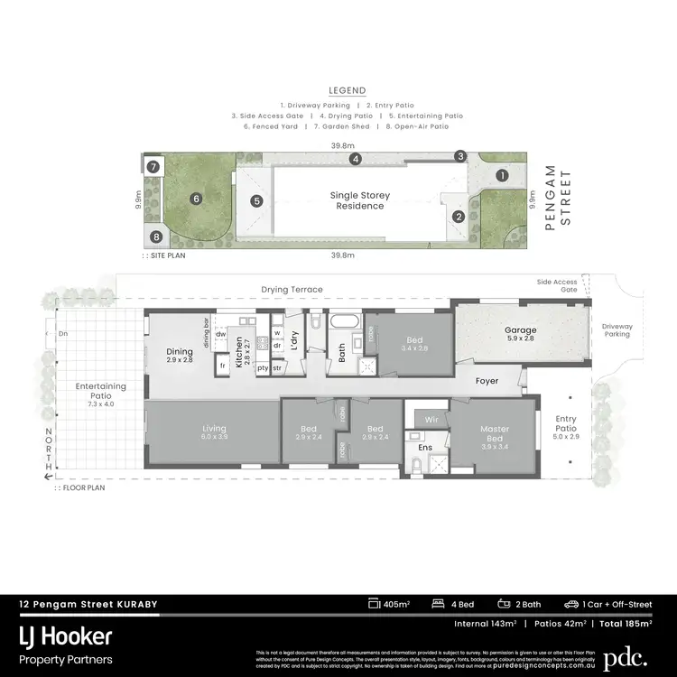 Floorplan of Homely house listing, 12 Pengam Street, Kuraby QLD 4112