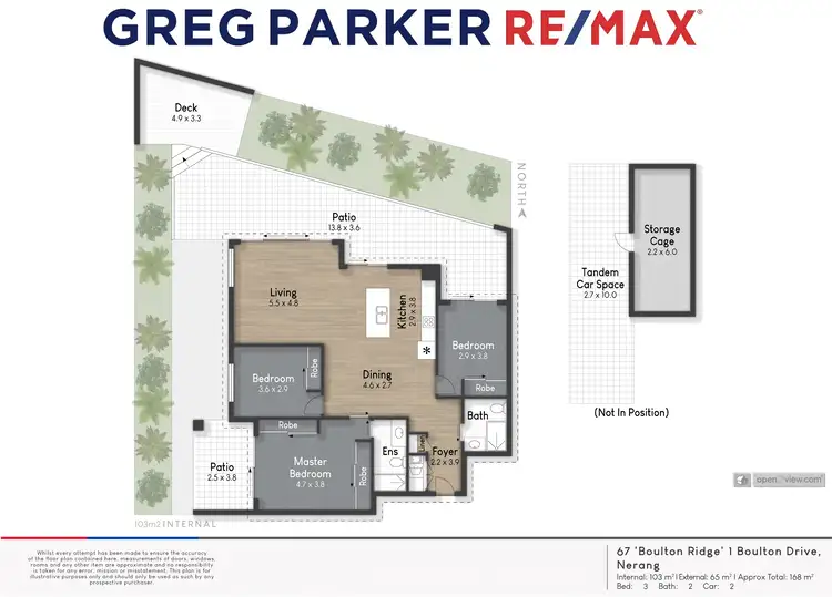 Floorplan of Homely unit listing, 67/1 Boulton Drive, Nerang QLD 4211