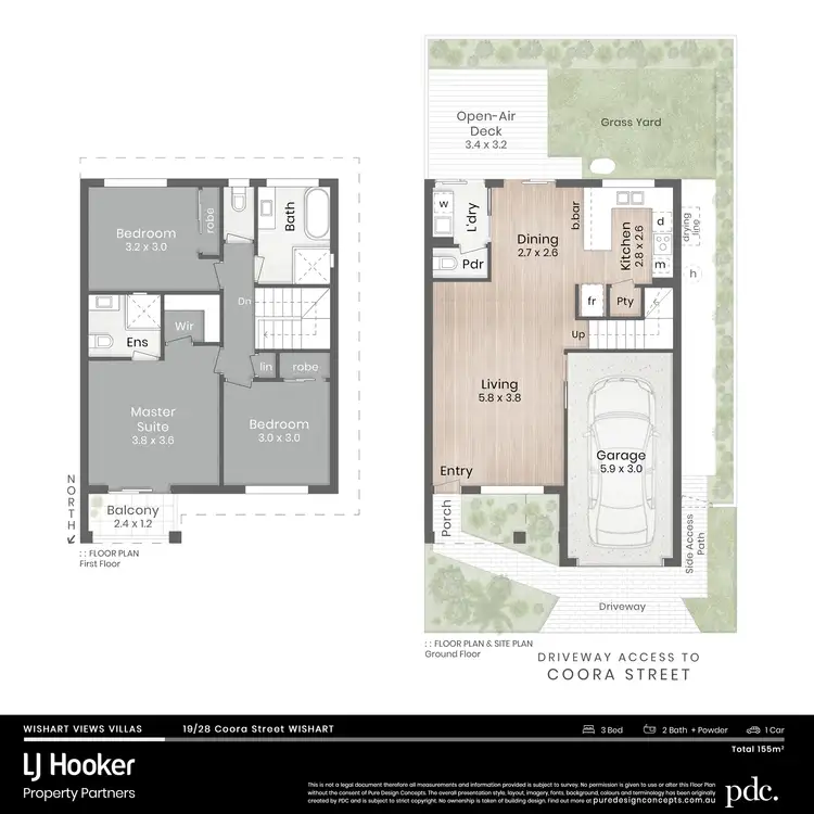Floorplan of Homely townhouse listing, 19/28 Coora Street, Wishart QLD 4122