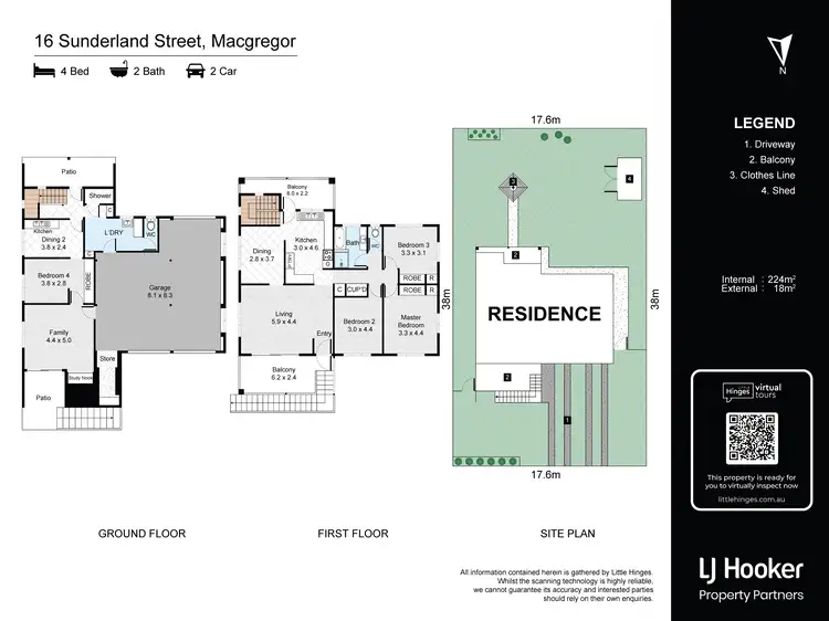 Floorplan of Homely house listing, 16 Sunderland Street, Macgregor QLD 4109