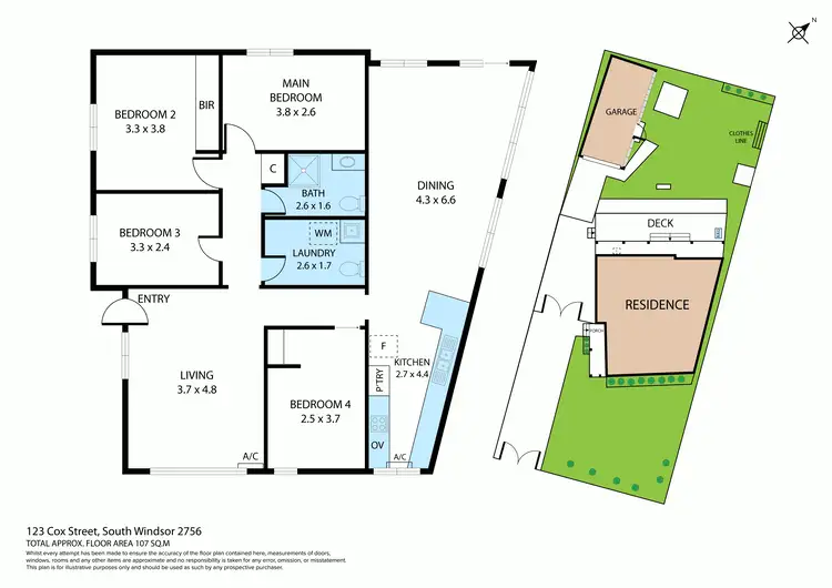 Floorplan of Homely house listing, 123 Cox Street, South Windsor NSW 2756
