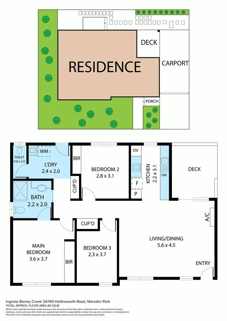 Floorplan of Homely retirement listing, 24/140 Hollinsworth Road, Marsden Park NSW 2765