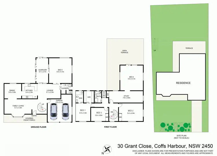 Floorplan of Homely house listing, 30 Grant Close, Coffs Harbour NSW 2450