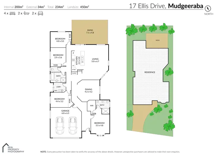 Floorplan of Homely house listing, 17 Ellis Drive, Mudgeeraba QLD 4213