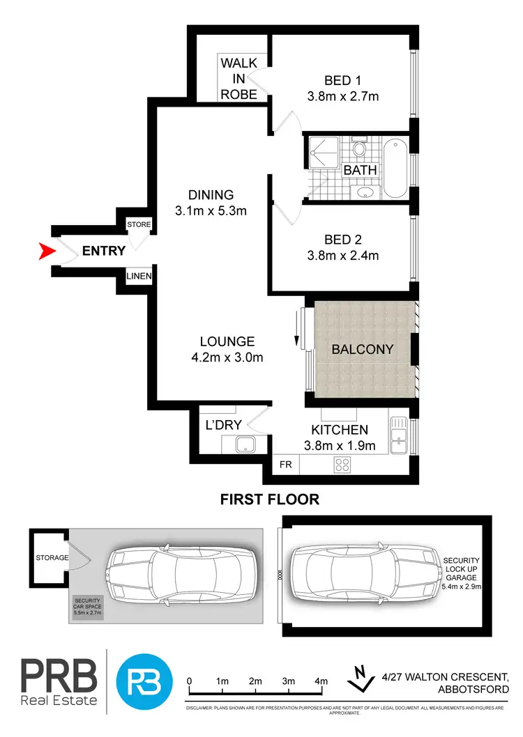 Floorplan of Homely unit listing, 4/27 Walton Crescent, Abbotsford NSW 2046