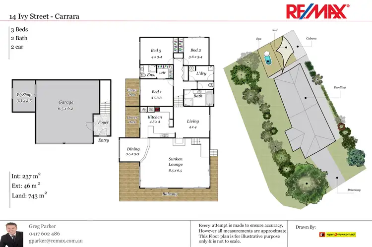 Floorplan of Homely house listing, 14 Ivy Street, Carrara QLD 4211