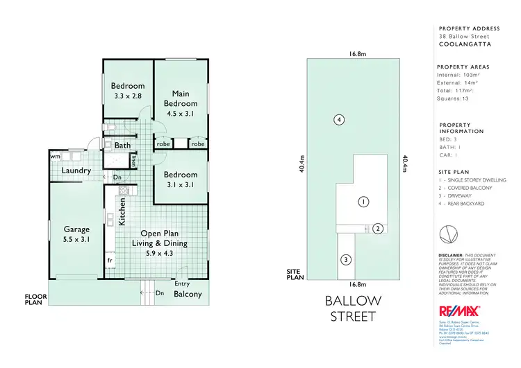 Floorplan of Homely house listing, 38 Ballow Street, Coolangatta QLD 4225