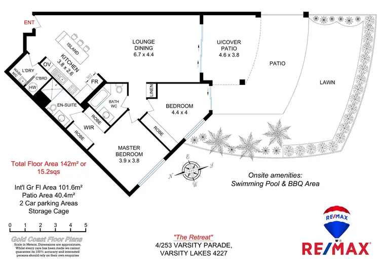 Floorplan of Homely unit listing, 4/253 Varsity Pde, Varsity Lakes QLD 4227