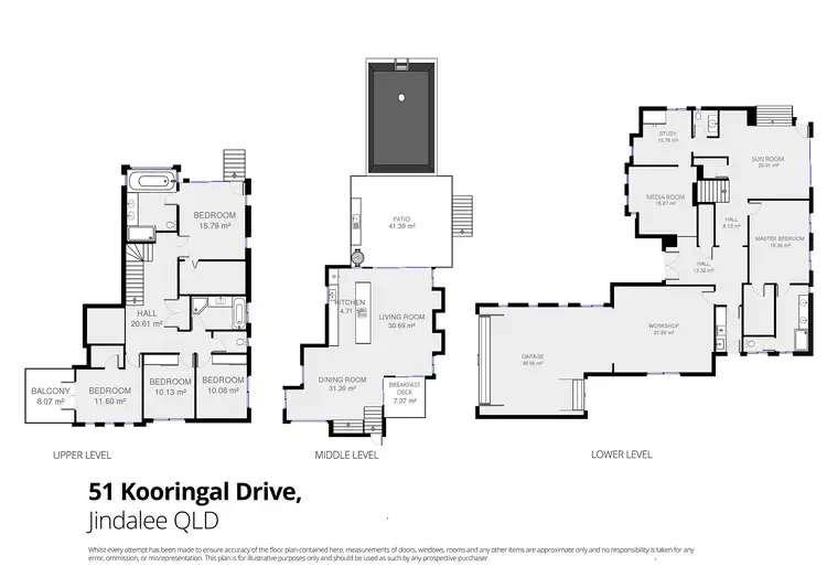 Floorplan of Homely house listing, 51 Kooringal Drive, Jindalee QLD 4074