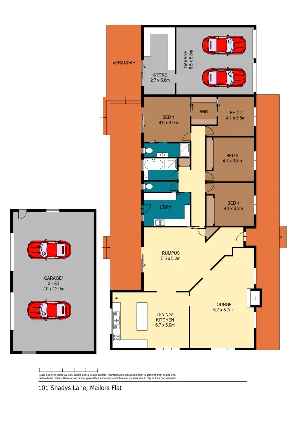 Floorplan of Homely house listing, 101 Shadys Lane, Mailors Flat VIC 3275