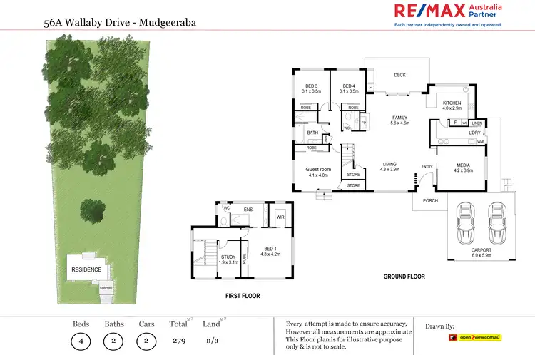 Floorplan of Homely house listing, 56a Wallaby Drive, Mudgeeraba QLD 4213