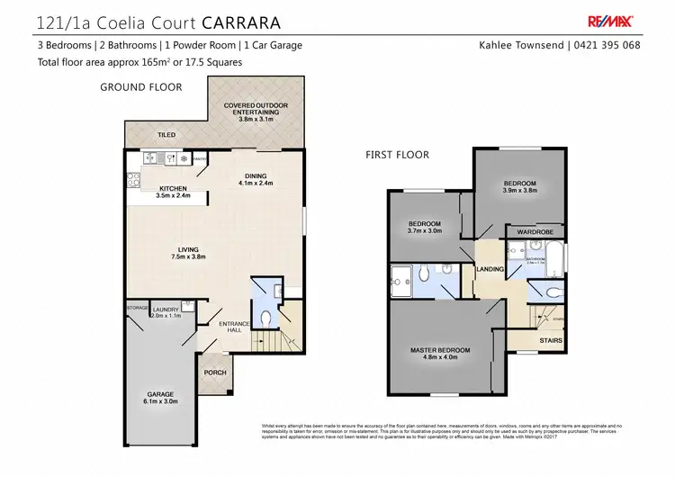 Floorplan of Homely townhouse listing, 121/1 Coelia Crt, Carrara QLD 4211