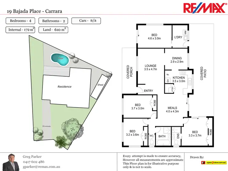 Floorplan of Homely house listing, 19 Bajada Place, Carrara QLD 4211