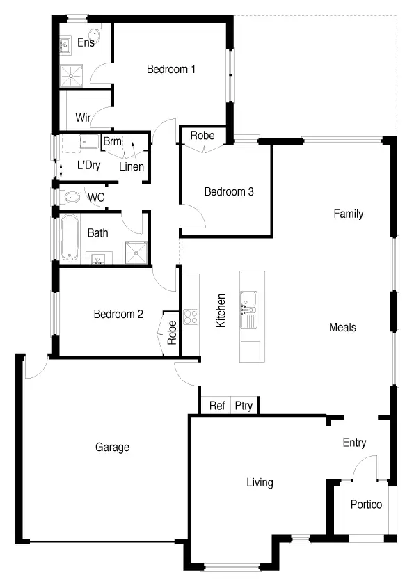 Floorplan of Homely house listing, 6 Dennington Rise, Dennington VIC 3280