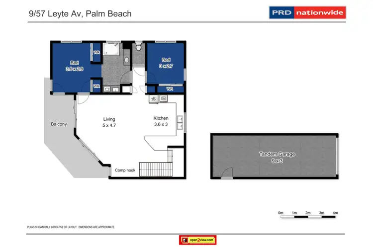 Floorplan of Homely unit listing, 9/57 Leyte Avenue, Palm Beach QLD 4221