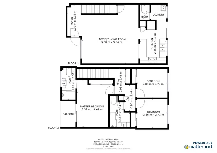 Floorplan of Homely townhouse listing, 23/10 Cobai Drive, Mudgeeraba QLD 4213