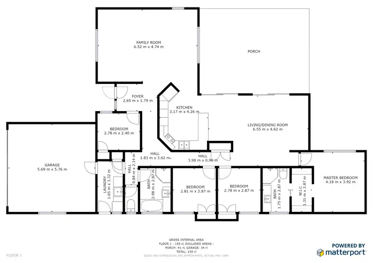 Floorplan of Homely house listing, 34 Marcus Way, Mudgeeraba QLD 4213