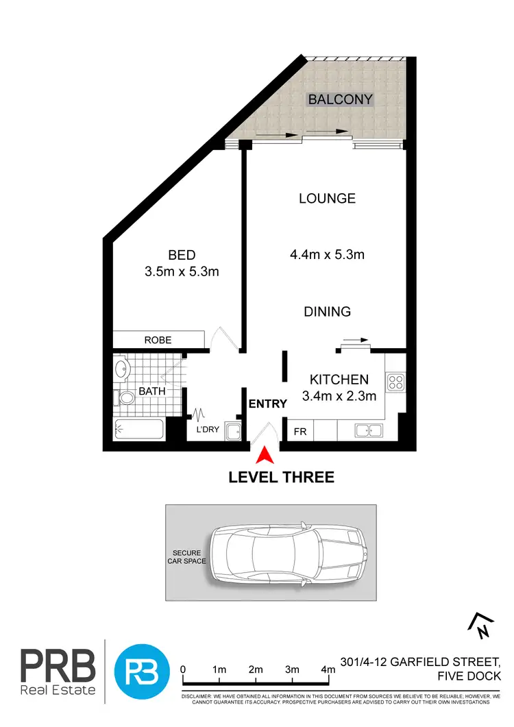 Floorplan of Homely unit listing, 301/4-12 Garfield Street, Five Dock NSW 2046