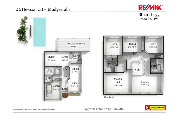 Floorplan of Homely house listing, 22 Hewson Ct, Mudgeeraba QLD 4213