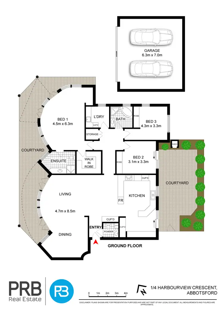 Floorplan of Homely apartment listing, 1/4 Harbourview Crescent, Abbotsford NSW 2046