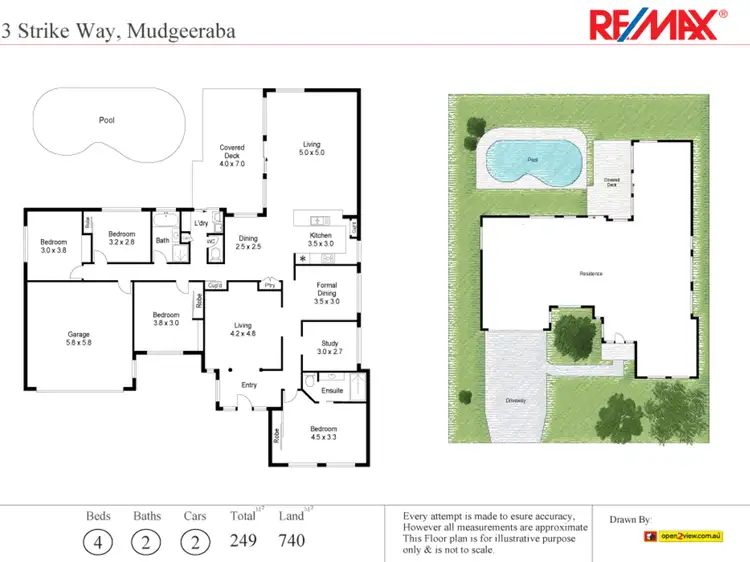 Floorplan of Homely house listing, 3 Strike Way, Mudgeeraba QLD 4213