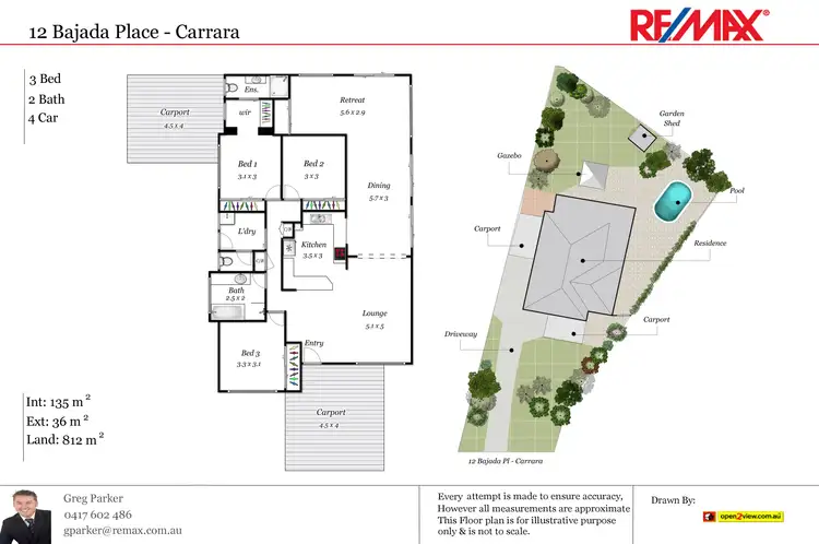 Floorplan of Homely house listing, 12 Bajada Place, Carrara QLD 4211