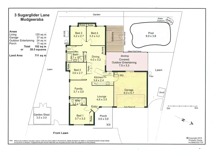 Floorplan of Homely house listing, 3 Sugarglider Lane, Mudgeeraba QLD 4213