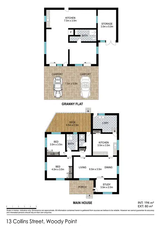 Floorplan of Homely house listing, 13 Collins Street, Woody Point QLD 4019