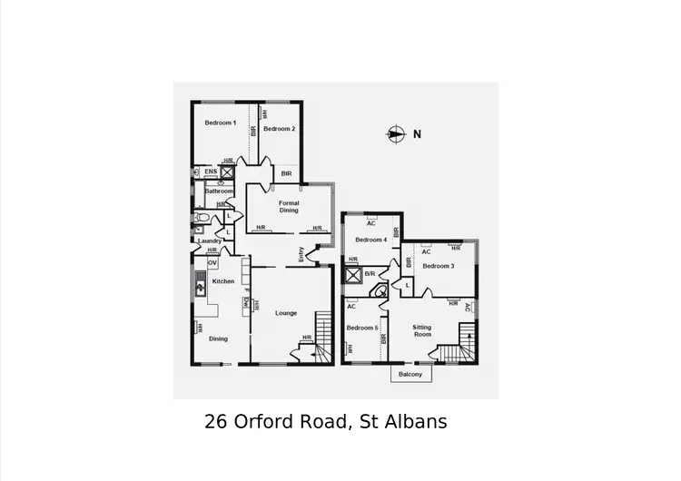 Floorplan of Homely house listing, 26 Orford Rd, St Albans VIC 3021