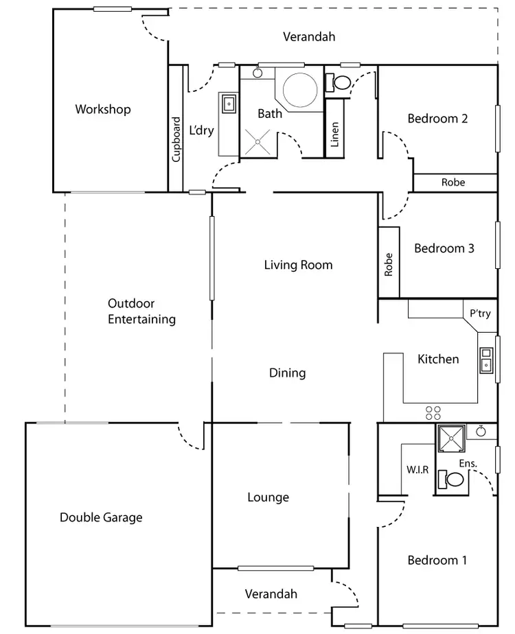 Floorplan of Homely house listing, 8 Tower Square, Warrnambool VIC 3280
