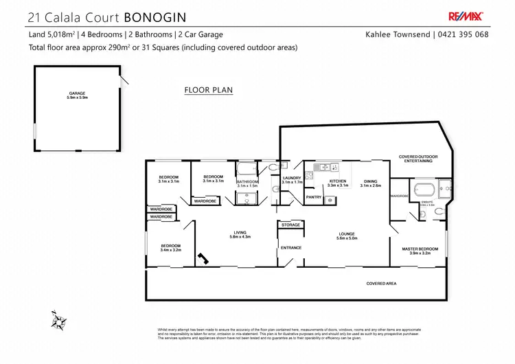 Floorplan of Homely house listing, 21 Calala Crt, Bonogin QLD 4213