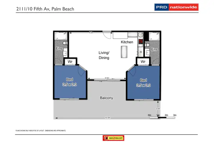 Floorplan of Homely unit listing, 2111/10 Fifth Avenue, Palm Beach QLD 4221