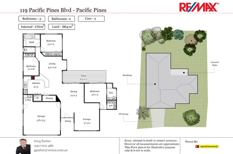 Floorplan of Homely house listing, 119 Pacific Pines Blvd, Pacific Pines QLD 4211