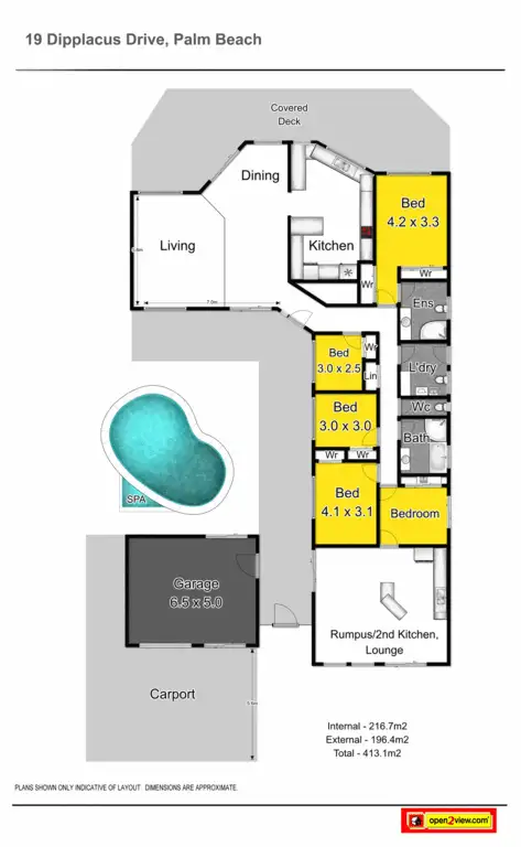Floorplan of Homely house listing, 19 Diplacus Drive, Palm Beach QLD 4221