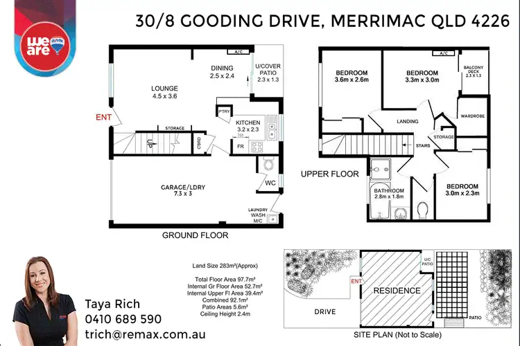 Floorplan of Homely townhouse listing, 30/8 Gooding Dr, Merrimac QLD 4226